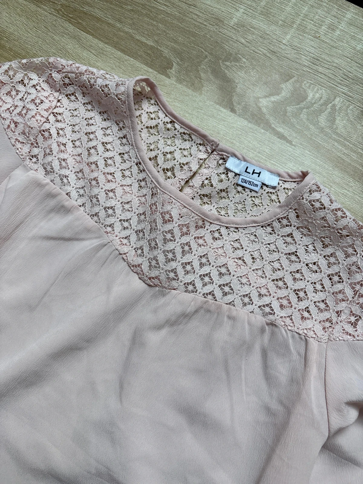 Blusa chemisier 12 anos detalhe renda – photo 3
